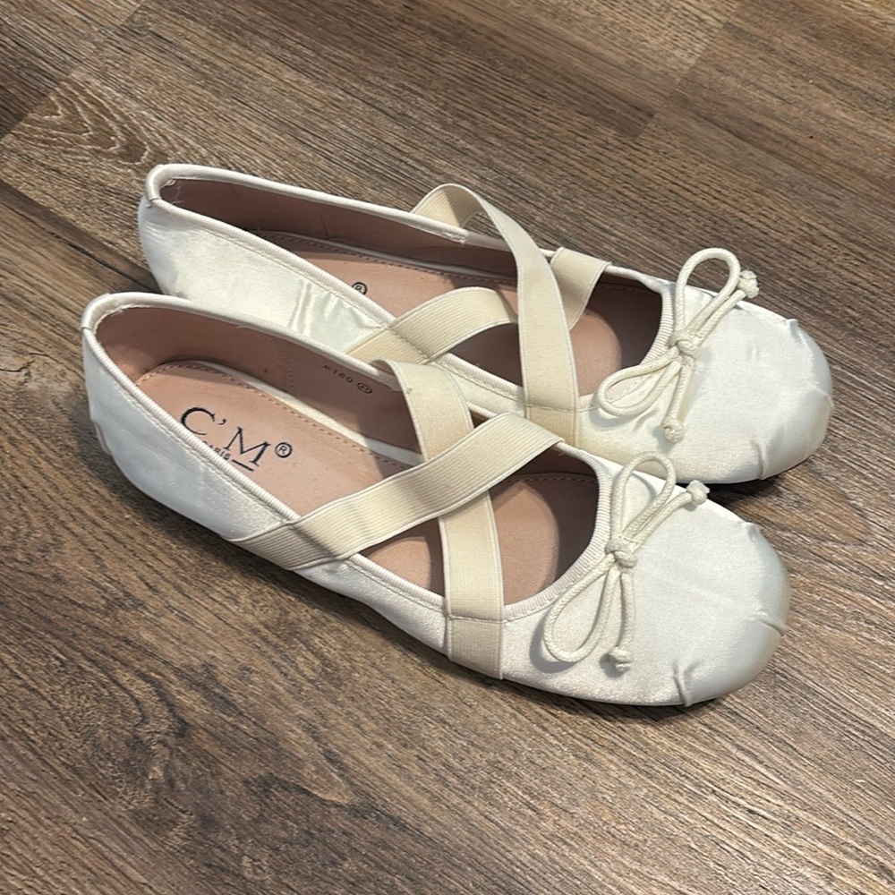 Cream Ballet Slipper Flats